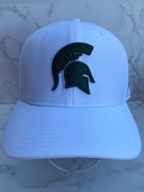 Michigan State Spartans White/Green Nike Dry-Fit Classic99 Hat Cap OSFM